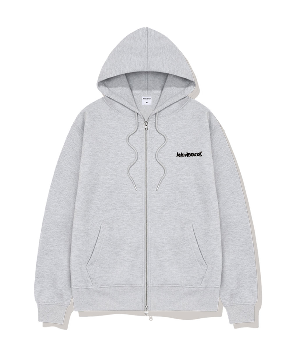 Anew Compact Logo 2-Way Oversized Women’s Zip-Up Hoodie 4 Color [ANBH_9003]