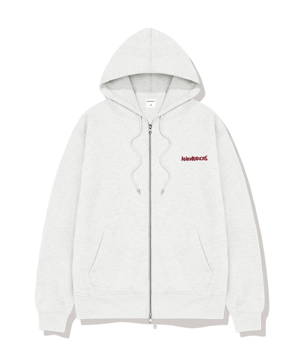 Anew Compact Logo 2-Way Oversized Women’s Zip-Up Hoodie 4 Color [ANBH_9003]