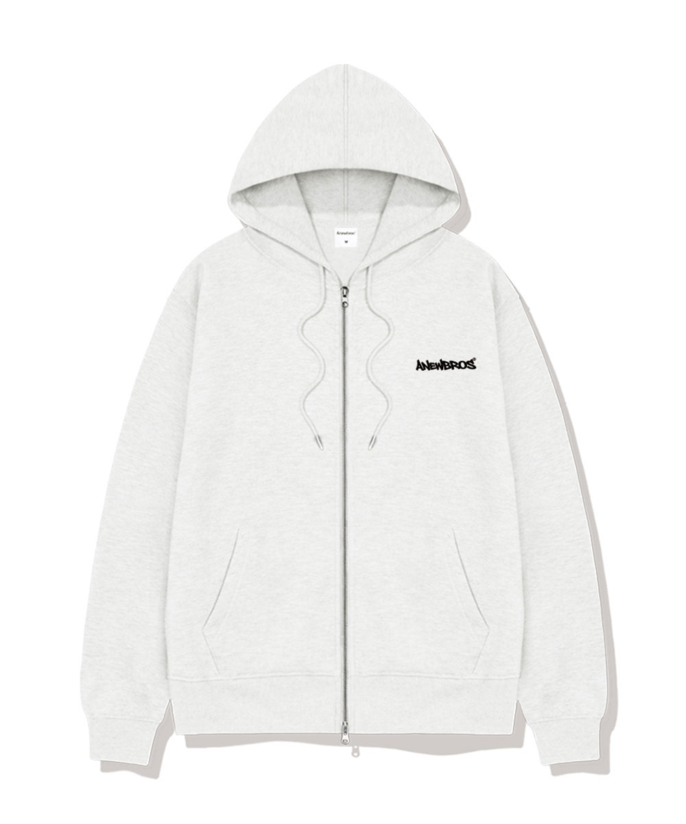 Anew Compact Logo 2-Way Oversized Women’s Zip-Up Hoodie 4 Color [ANBH_9003]