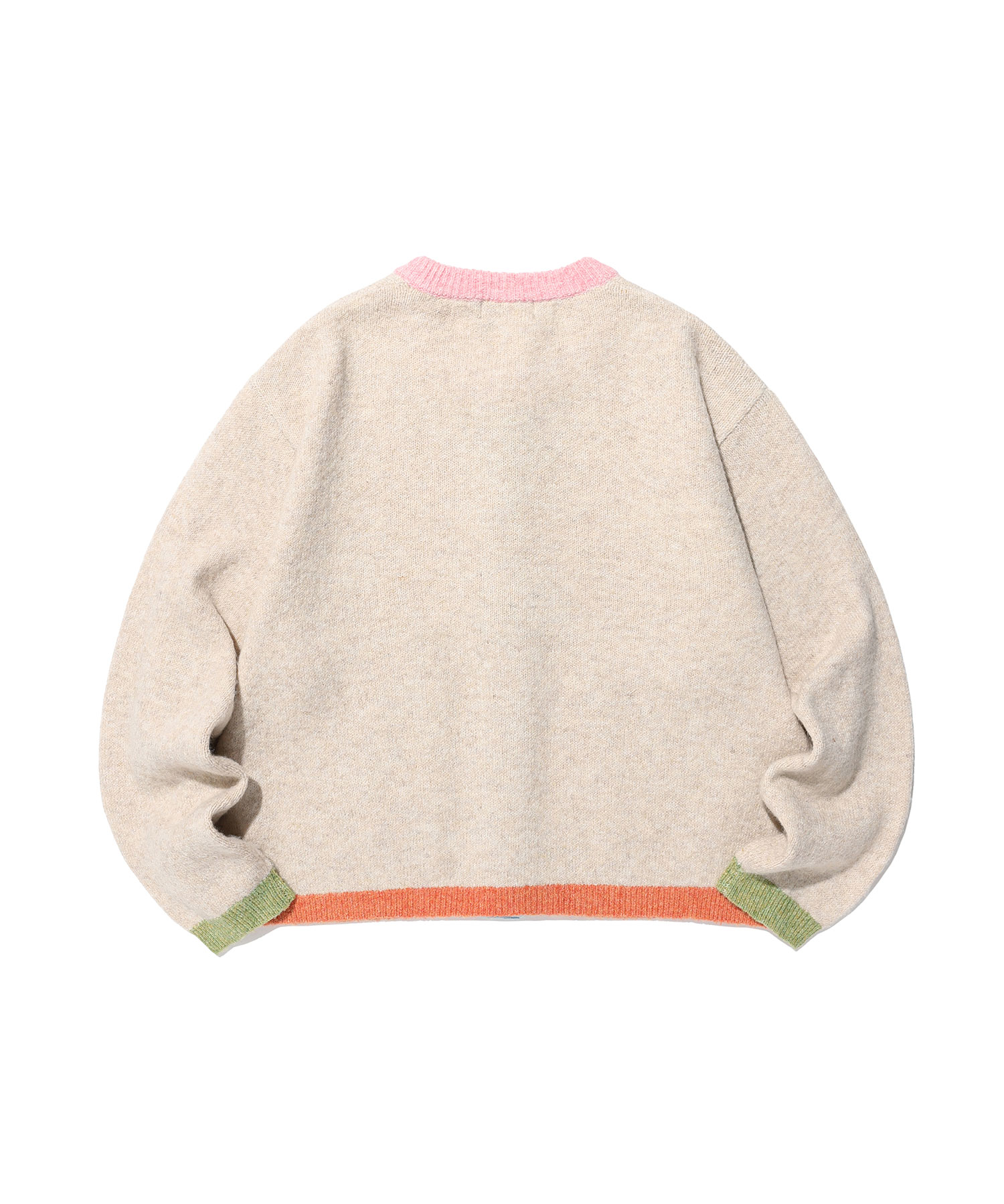 COLOR BLOCK KNIT CARDIGAN_IVORY(NG2GSUK680A)