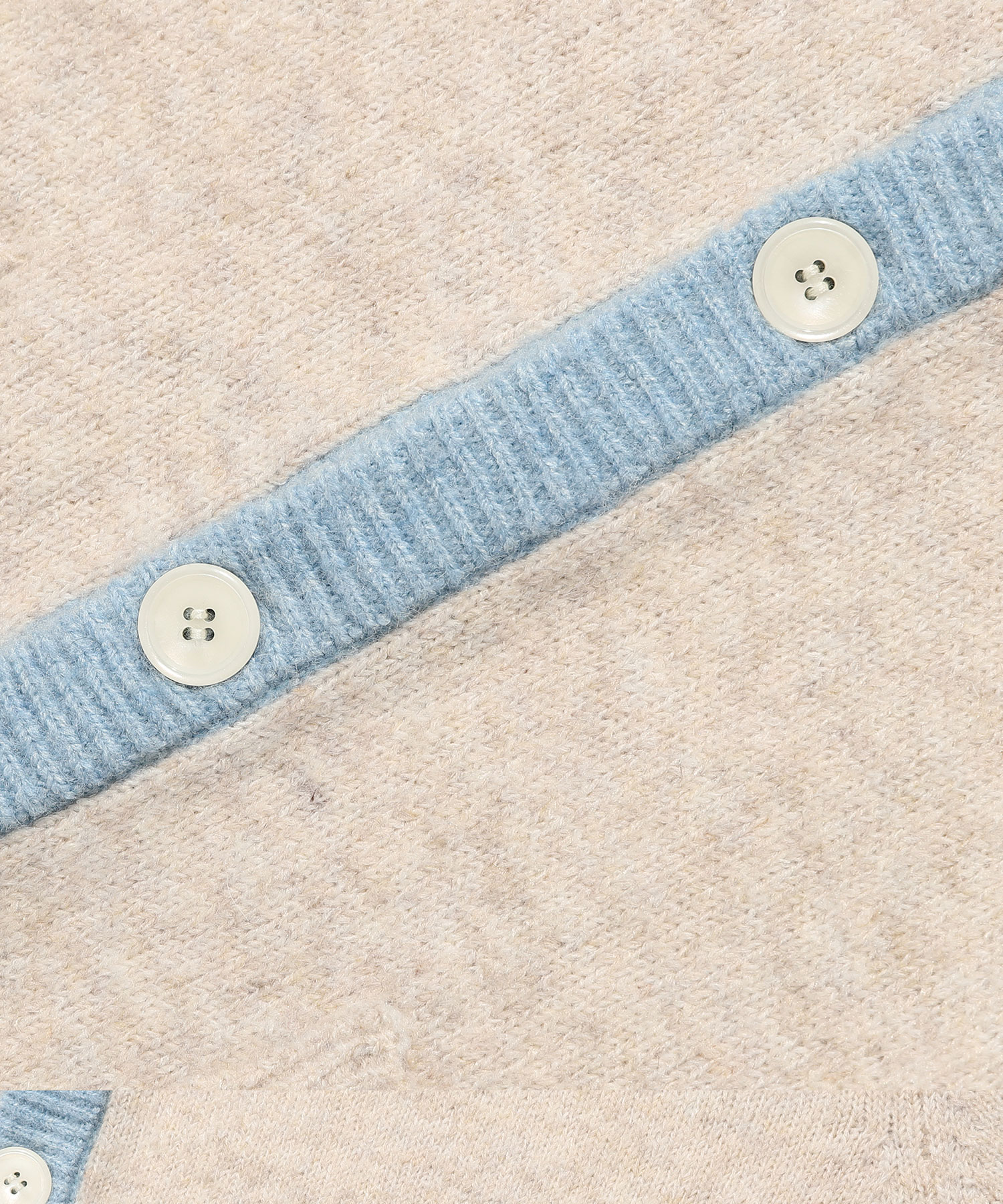 COLOR BLOCK KNIT CARDIGAN_IVORY(NG2GSUK680A)