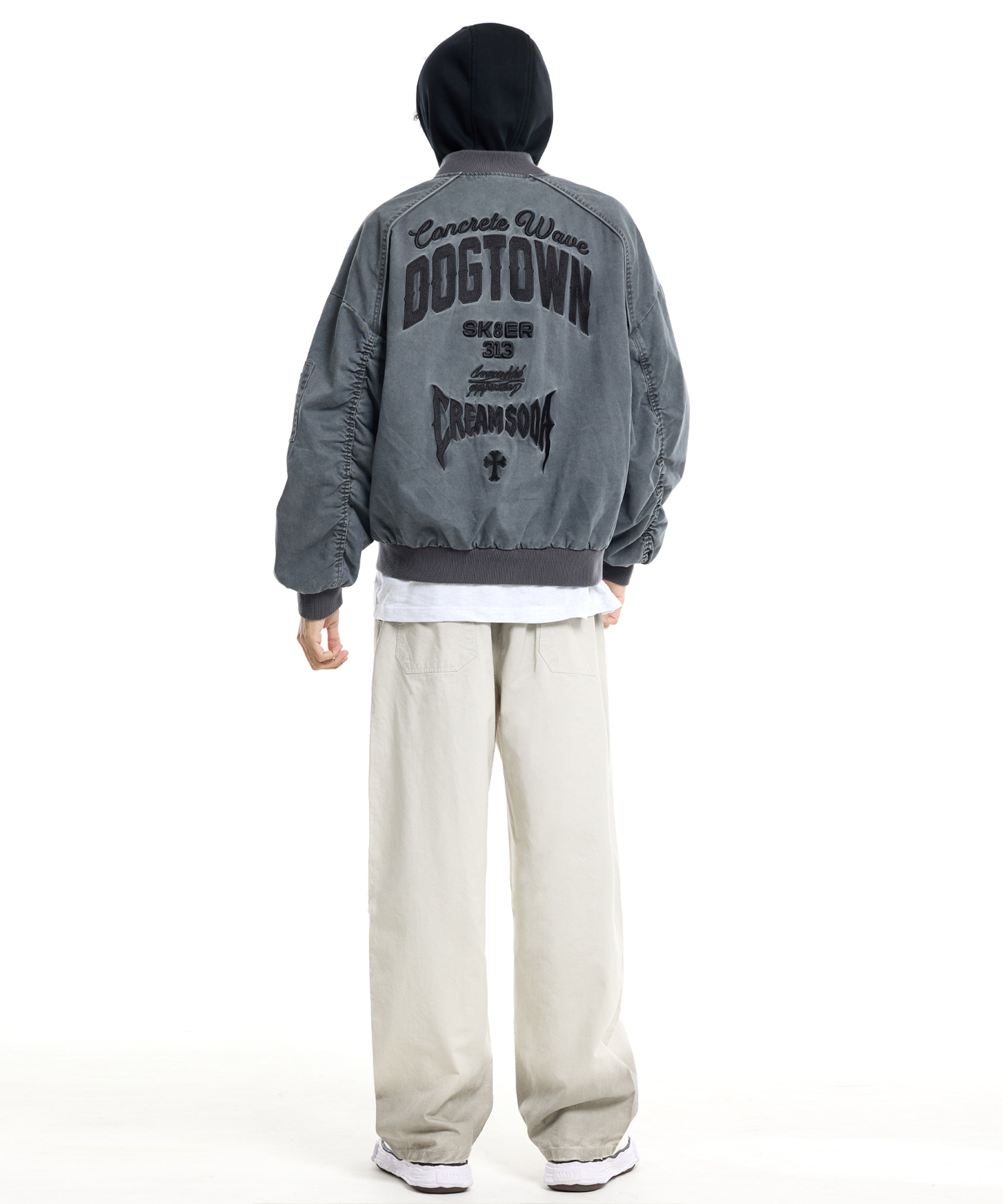 Vintage Pigment Work Hooded куртка charcoal