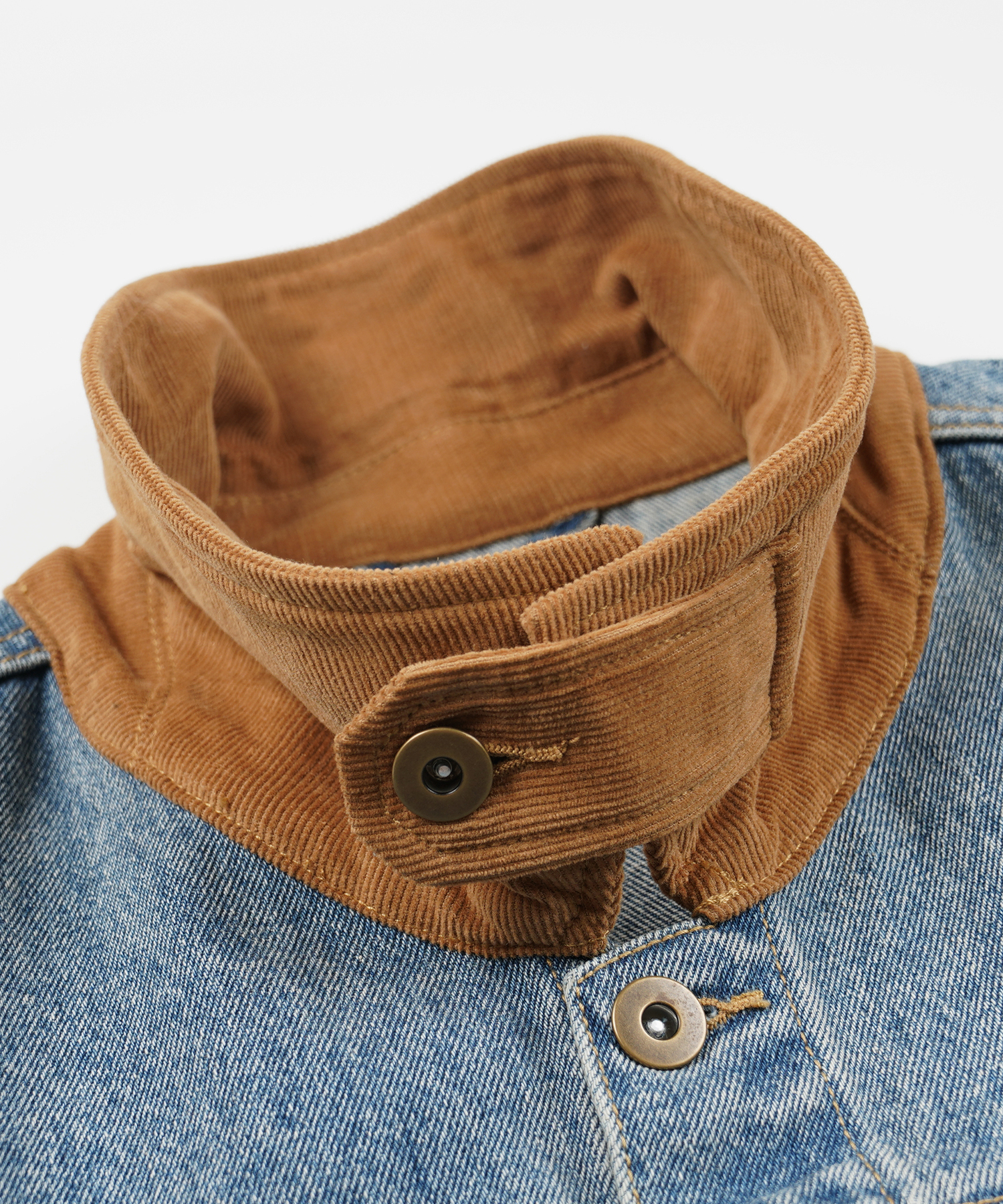 WASHED деним TRUCKER куртка _ синий