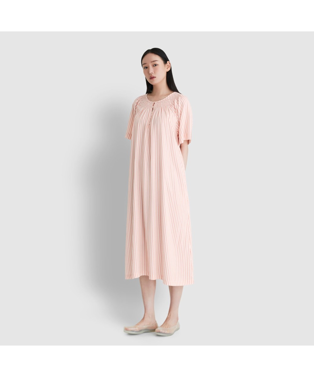 Женское пижамное платье из лиоцелла_Light Orange