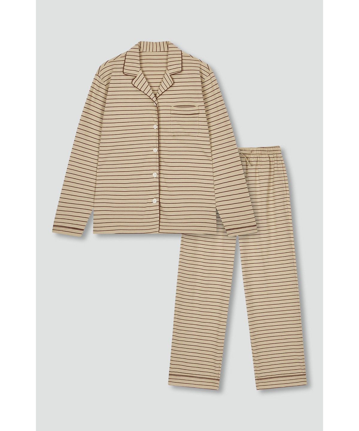 Женская Smart Cotton пижама 3/4 — Dark Beige