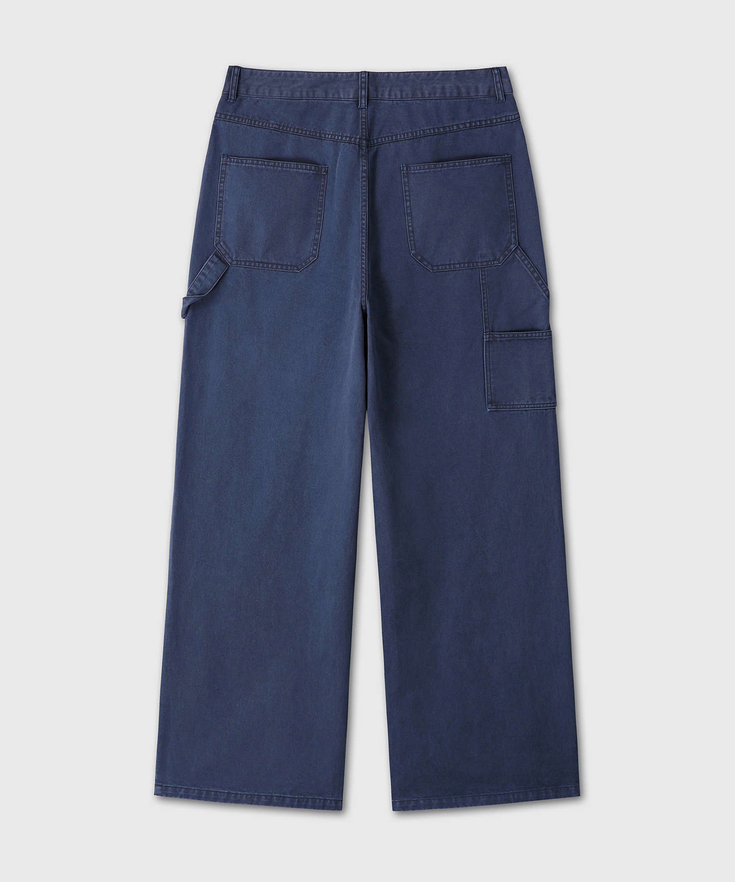 WASHED FATIGUE CARPENTER брюки (тёмно-синий)