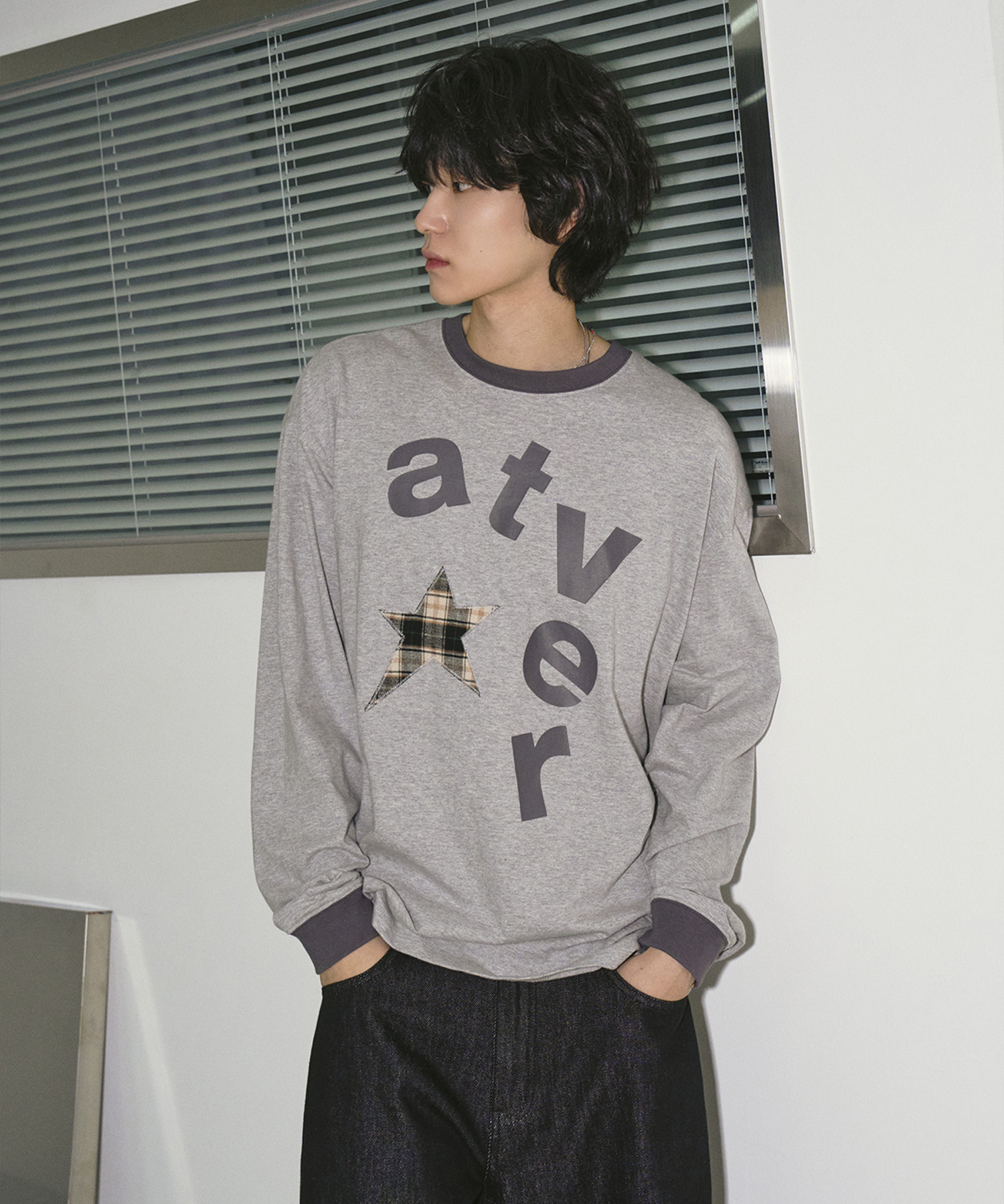 CHECK BIG ARTE LONG SLEEVE серый