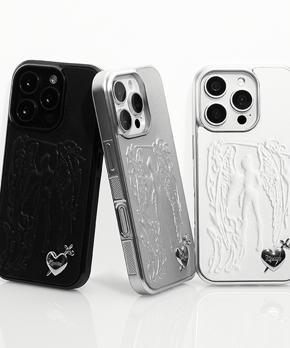 iPhoneアクセサリー Kashiko Angel Heart Case Black 15Pro MUSINSA | KASHIKO Angel Heart Case White