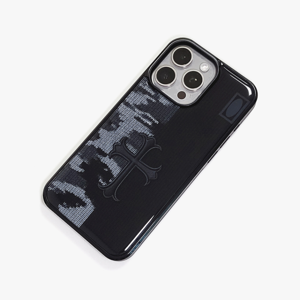 에테르나 리츄얼크로스 블랙 에폭시 폰케이스 정면