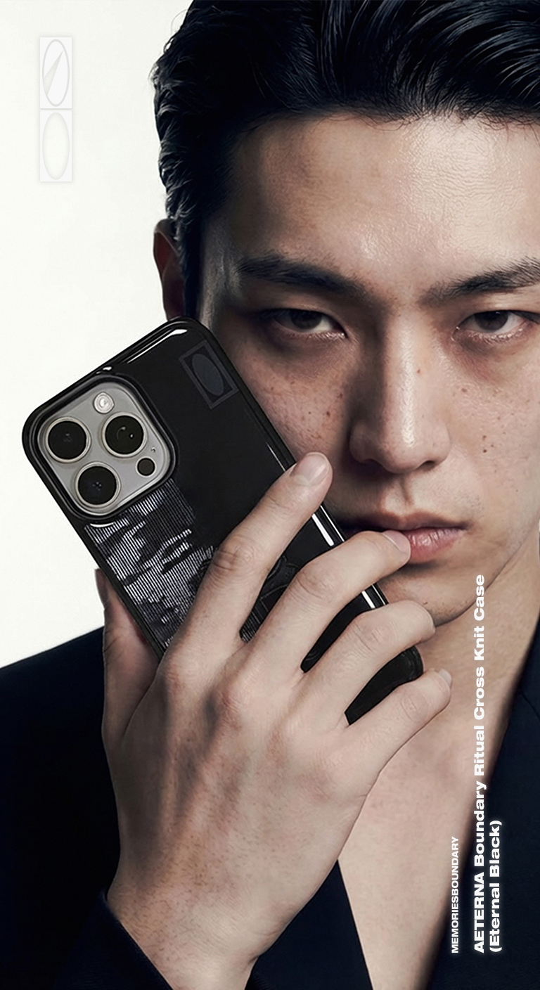 에테르나 리츄얼크로스 블랙 에폭시 폰케이스 모델컷