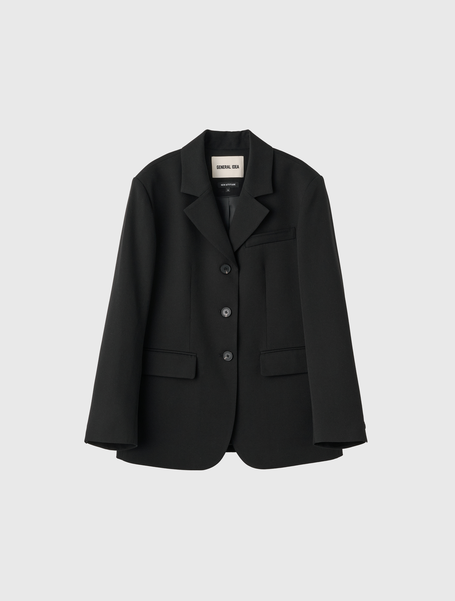 woman new attitude classic tailored jacket [black]