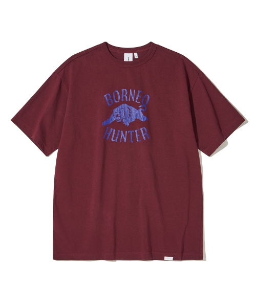 Borneo Panther T-shirt_BURGUNDY