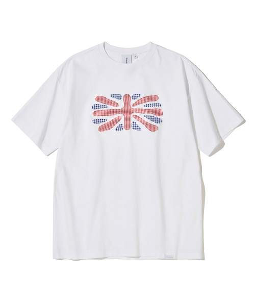 Union Jack Applique T-Shirt_WHITE