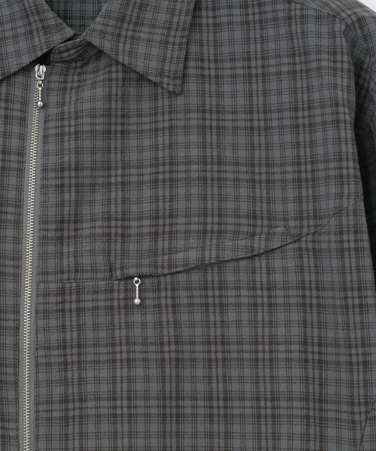 Seeker Check Shirt Jacket [серый]