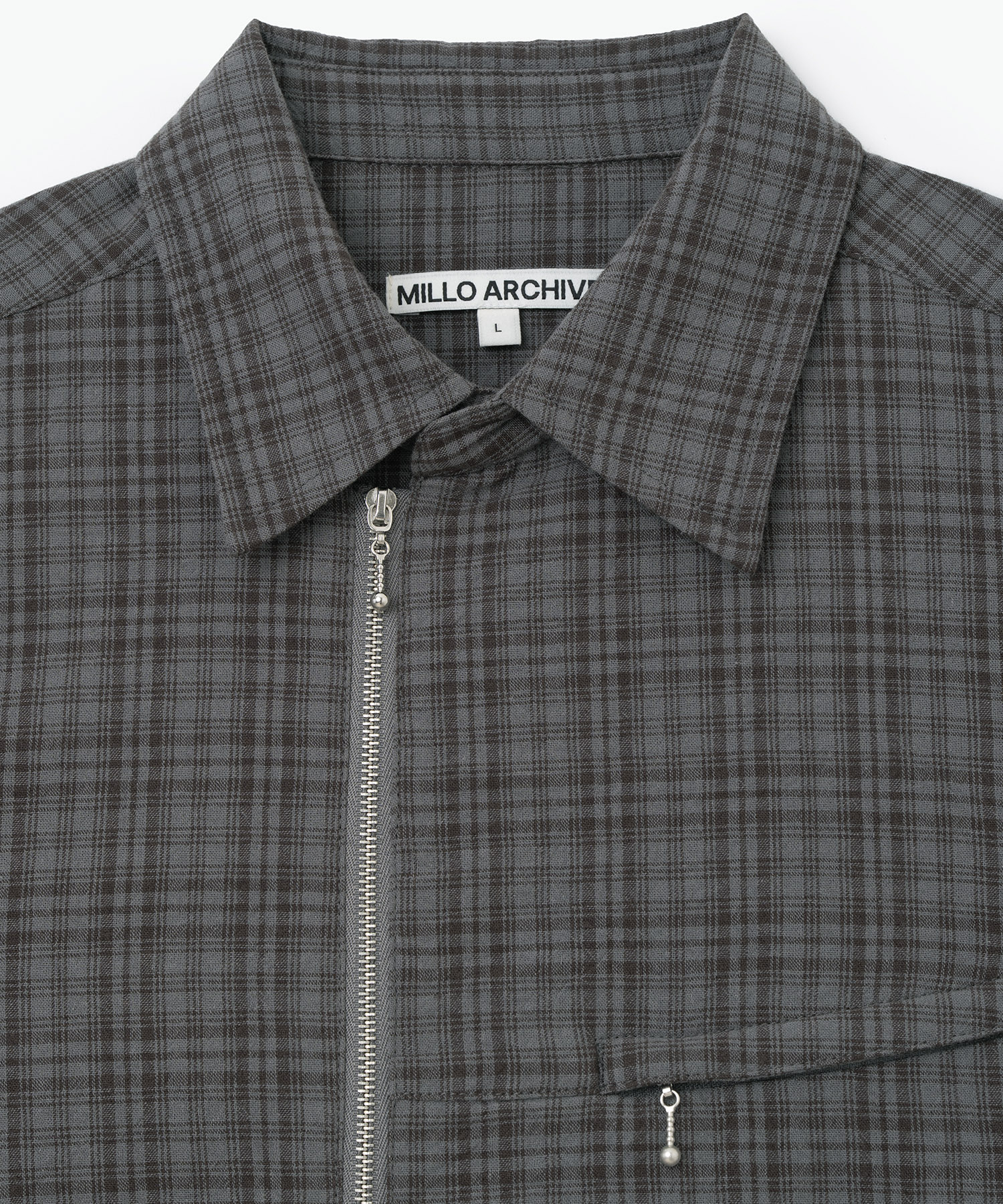Seeker Check Shirt Jacket [серый]