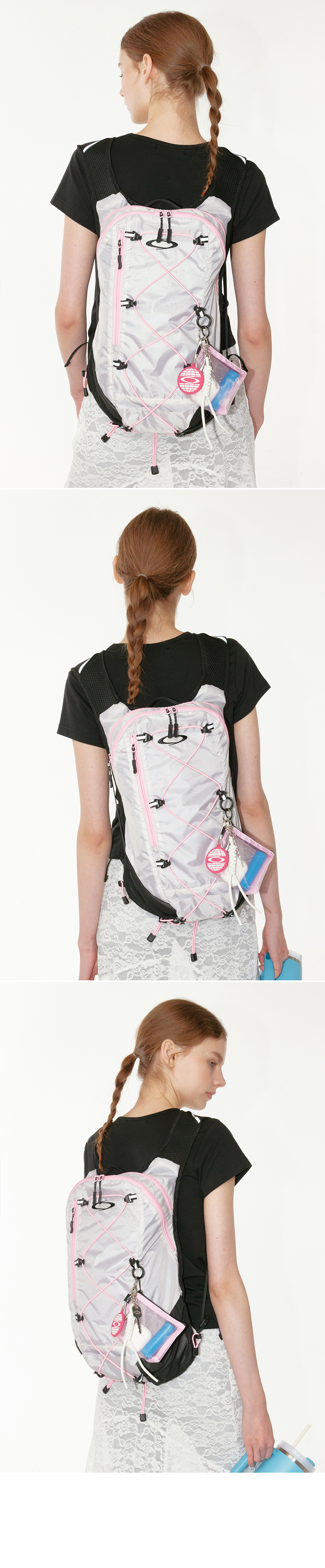 STRING SYMBOL BACKPACK - 3 COLORS BLACK