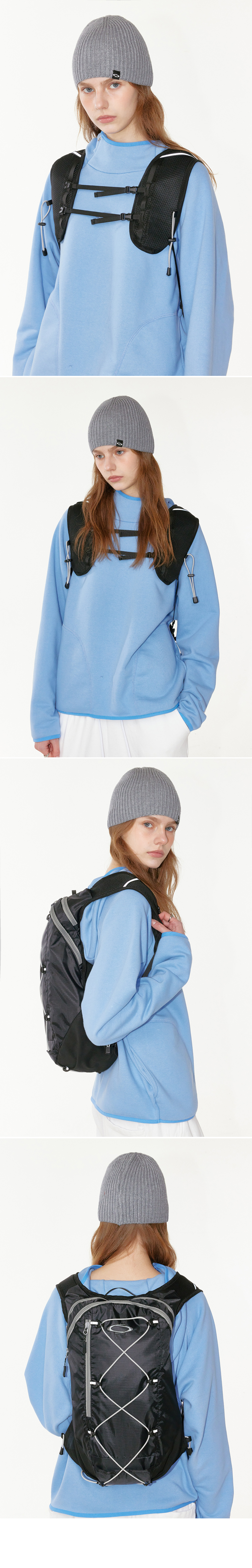 STRING SYMBOL BACKPACK - 3 COLORS BLACK
