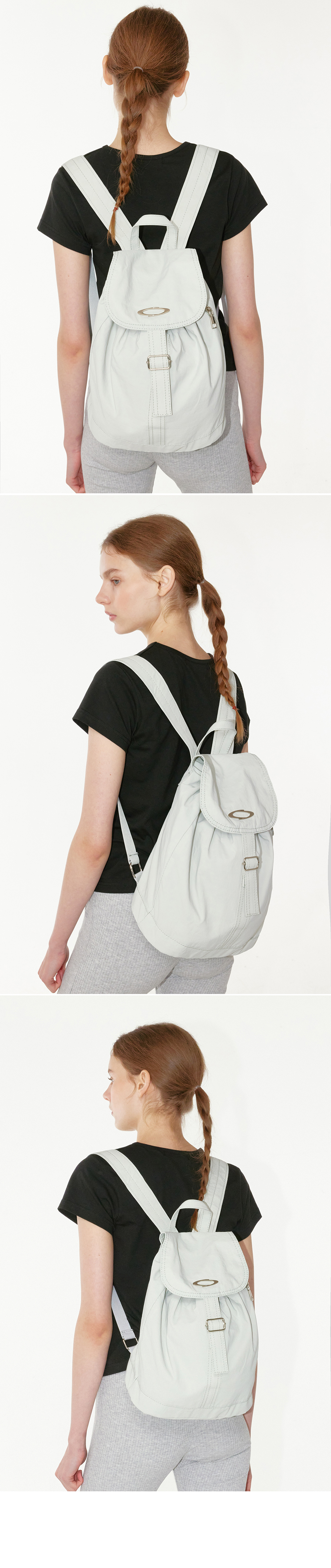 LIGHT MINI FLAP BACKPACK - 3 COLORS BLACK