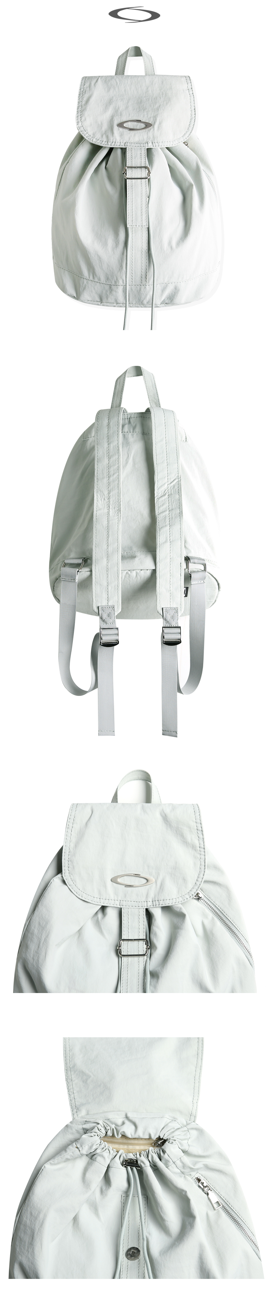 LIGHT MINI FLAP BACKPACK - 3 COLORS LIGHT GREY
