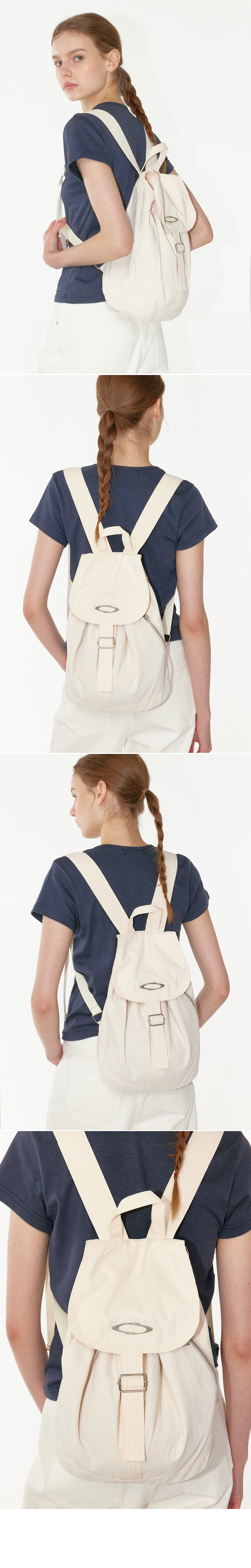 LIGHT MINI FLAP BACKPACK - 3 COLORS LIGHT GREY
