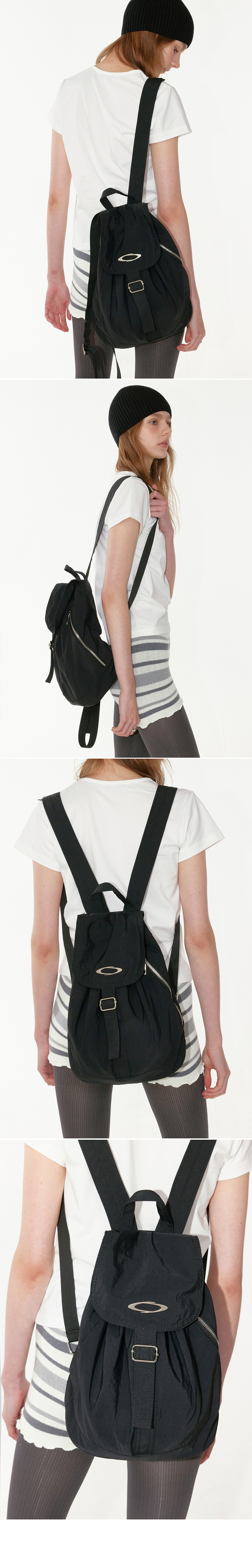 LIGHT MINI FLAP BACKPACK - 3 COLORS IVORY