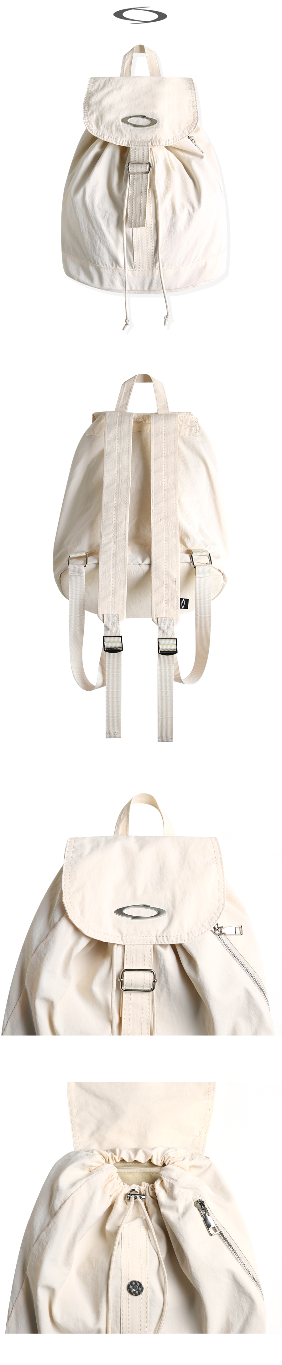 LIGHT MINI FLAP BACKPACK - 3 COLORS IVORY