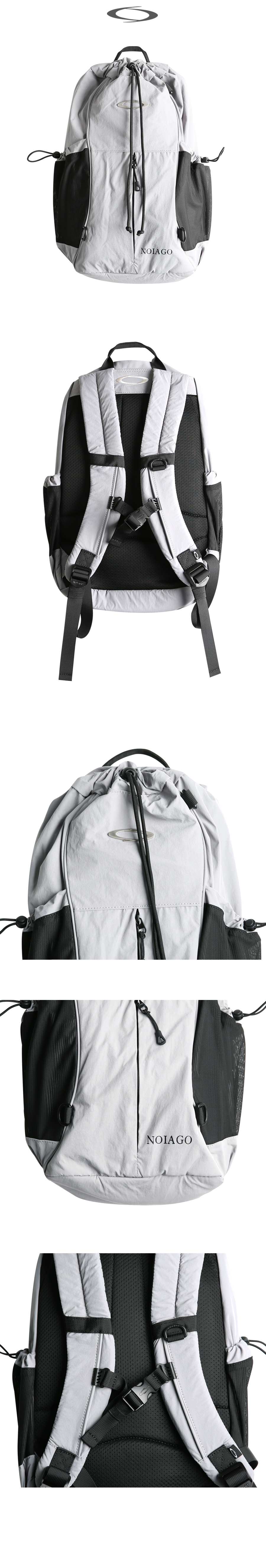 DRAWSTRING SYMBOL BACKPACK - 2 COLORS GREY
