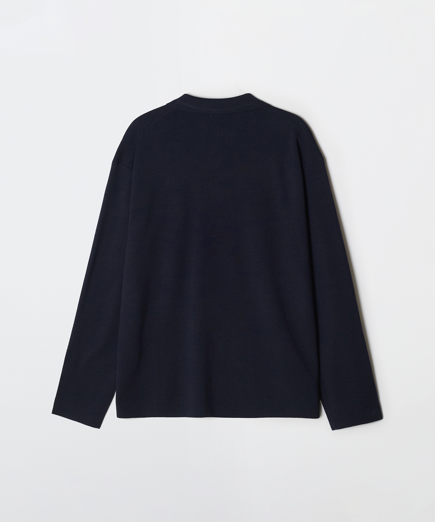 Кардиган с миланским рубчиком и воротником [Merino Wool 100]_SPCKG23M20