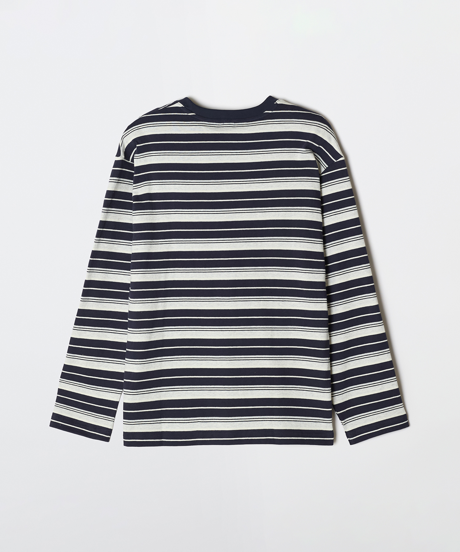 [Natural Cotton] Лонгслив в мультиполоску_SPLSG23C03