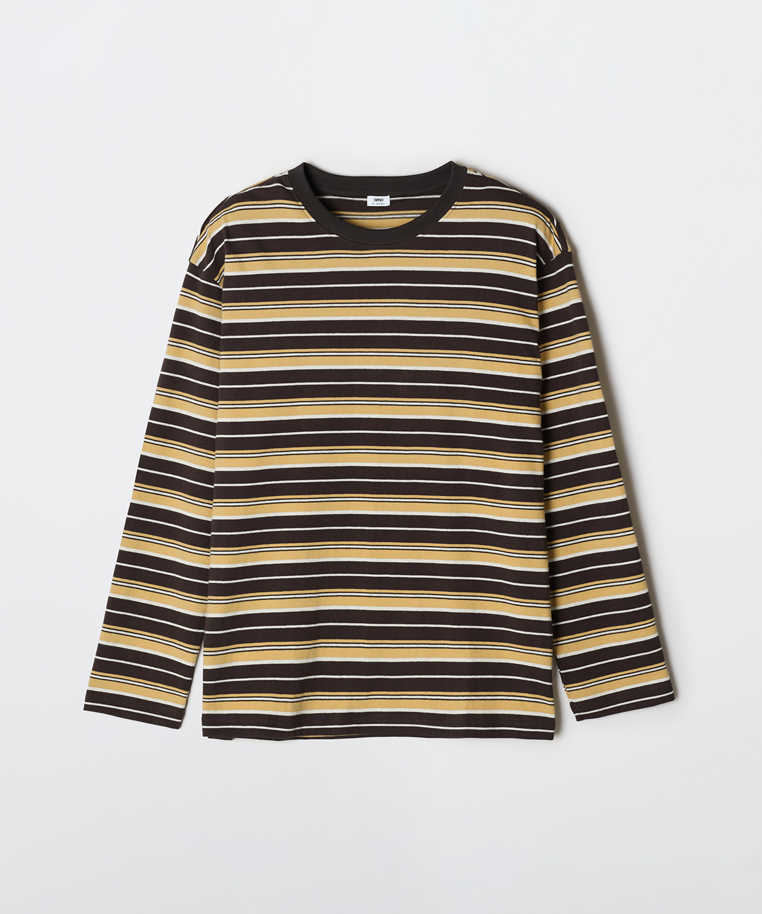 [Natural Cotton] Лонгслив в мультиполоску_SPLSG23C03