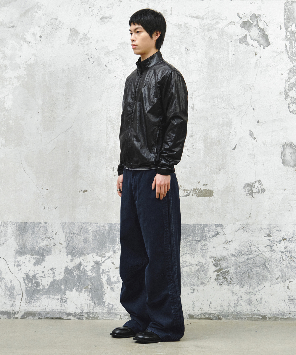 High Line Coated Track Jacket_Black