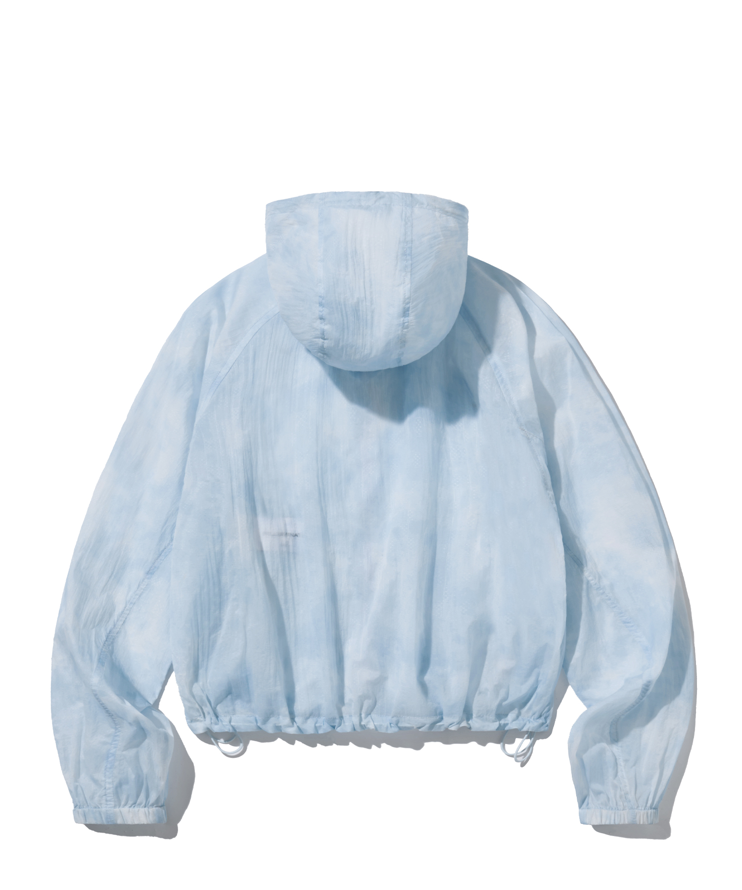 (W) Watercolor Sheer Windbreaker-Sky синий