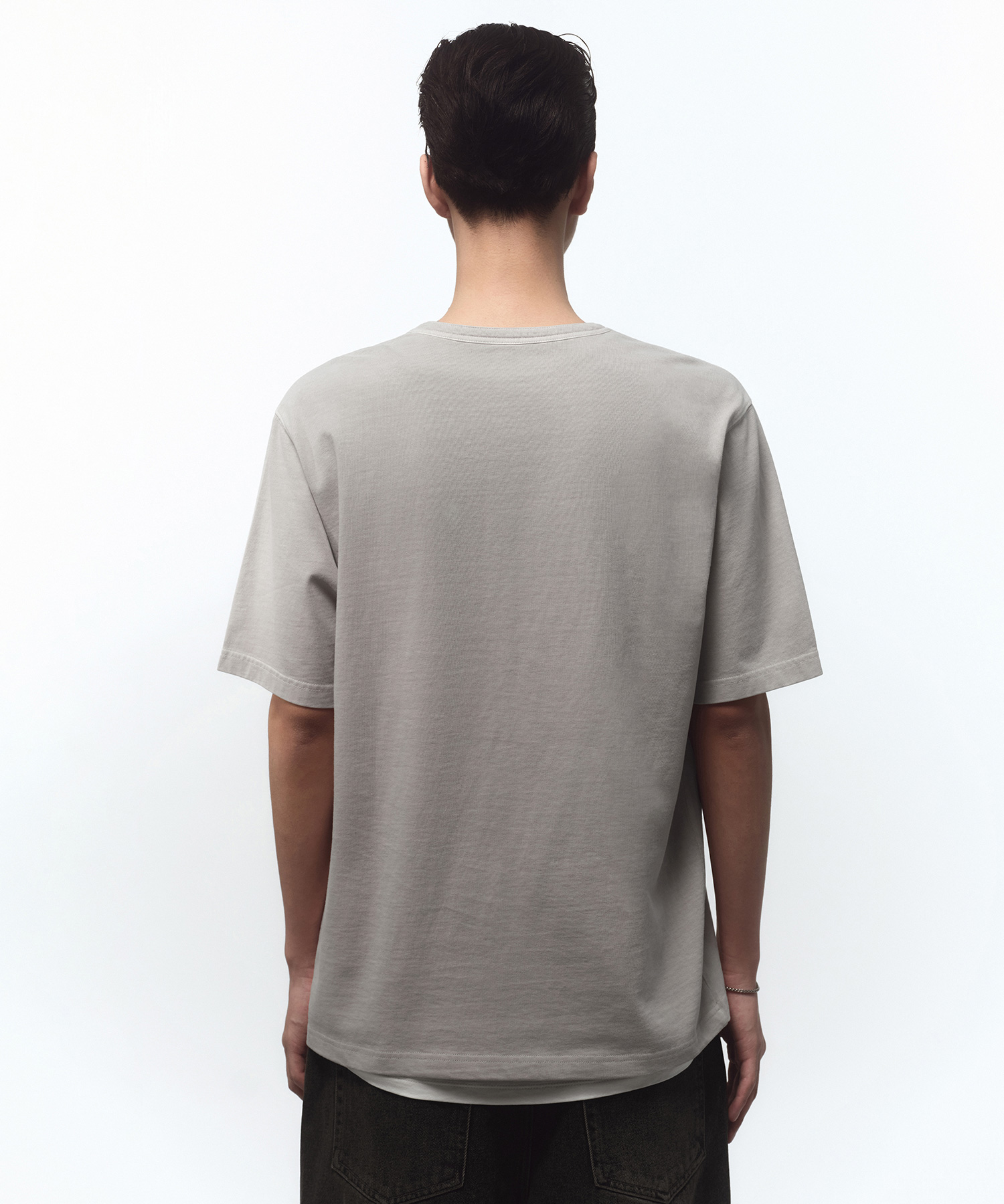 PIGMENT HENLEY NECK T-SHIRT [DUSTY CREAM]