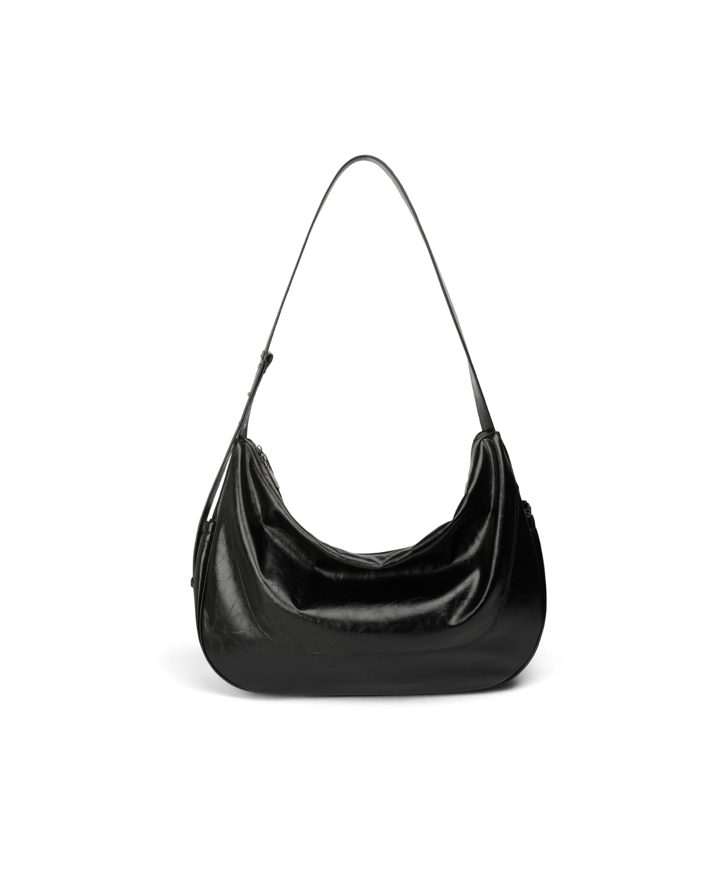[ Leathery X Anedin ] Leather Hobo Cross-bag [2COLOR]