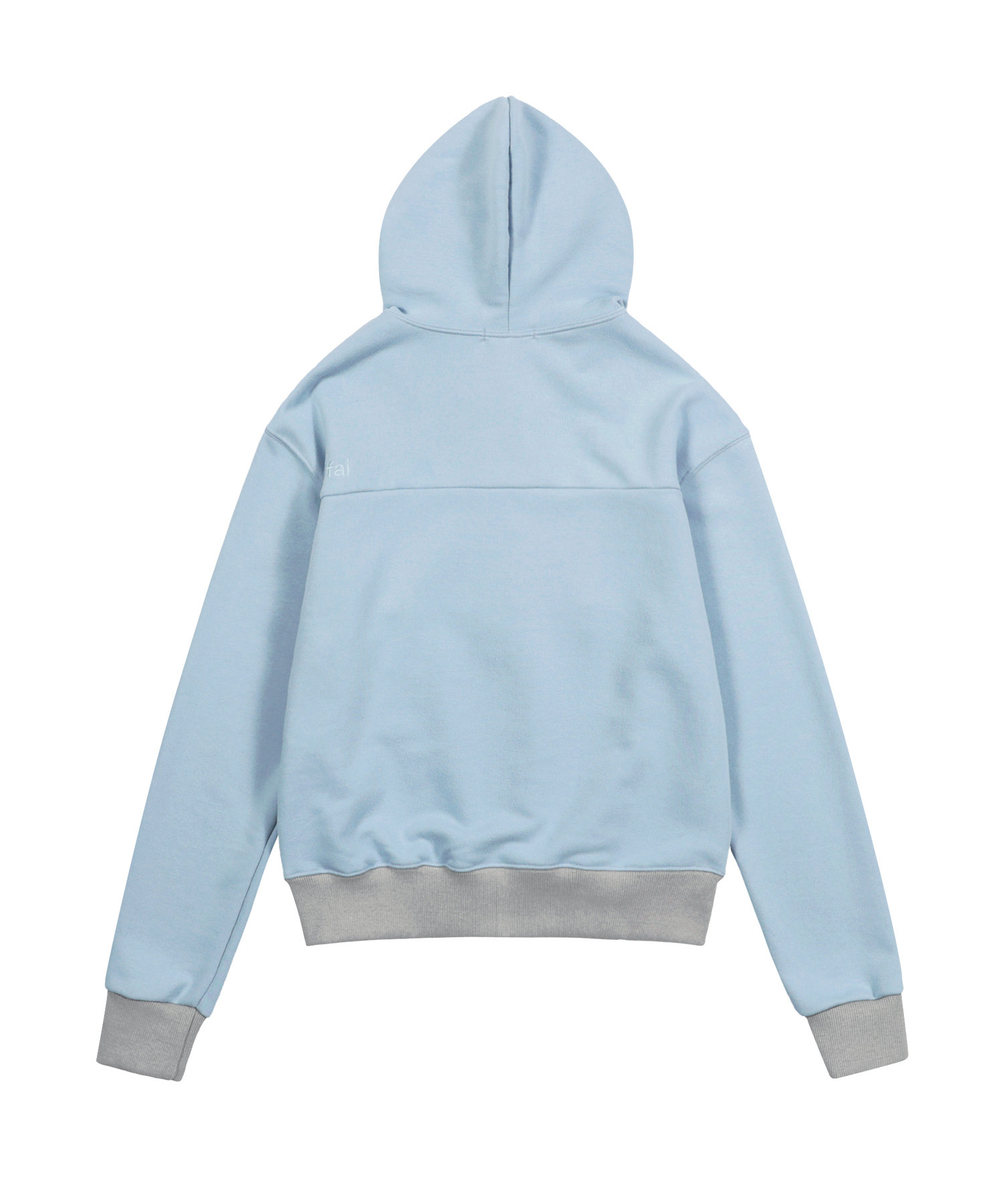 Curve Button Hooded Zip-Up (Sky синий) K26QA220