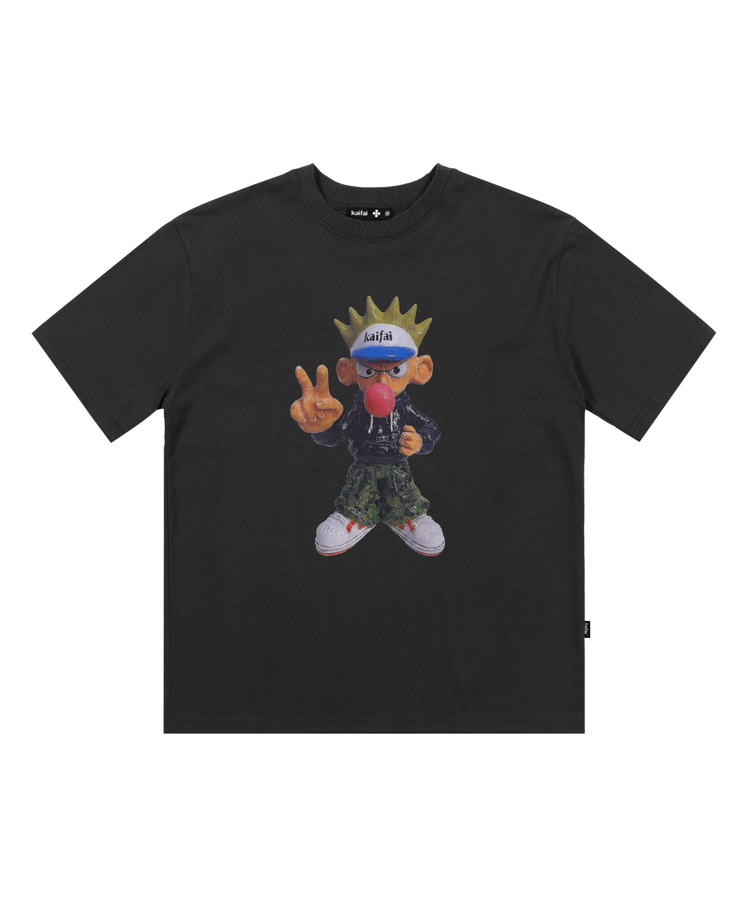 Peace Pop Tee (Charcoal) K26QB231