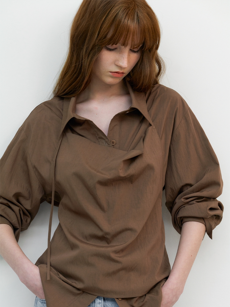 N HALTER SLEEVELESS LAYERED блузка (BL-4404)