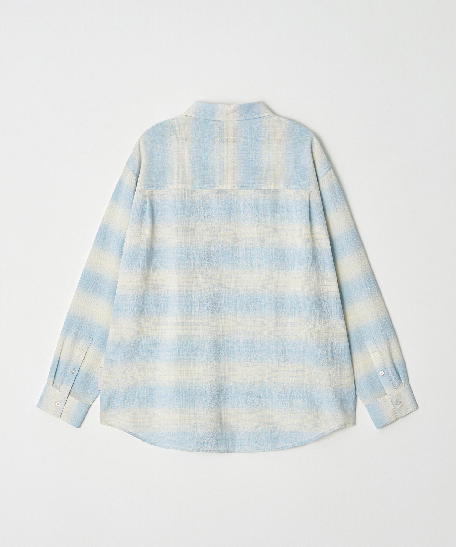 Light Cotton Check Shirt (SKY BLUE)