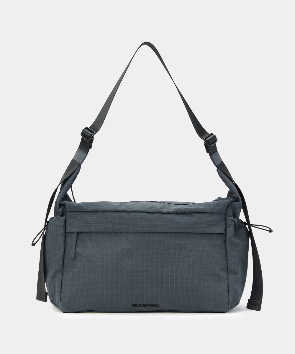 NYLON CROSS BAG CHARCOAL