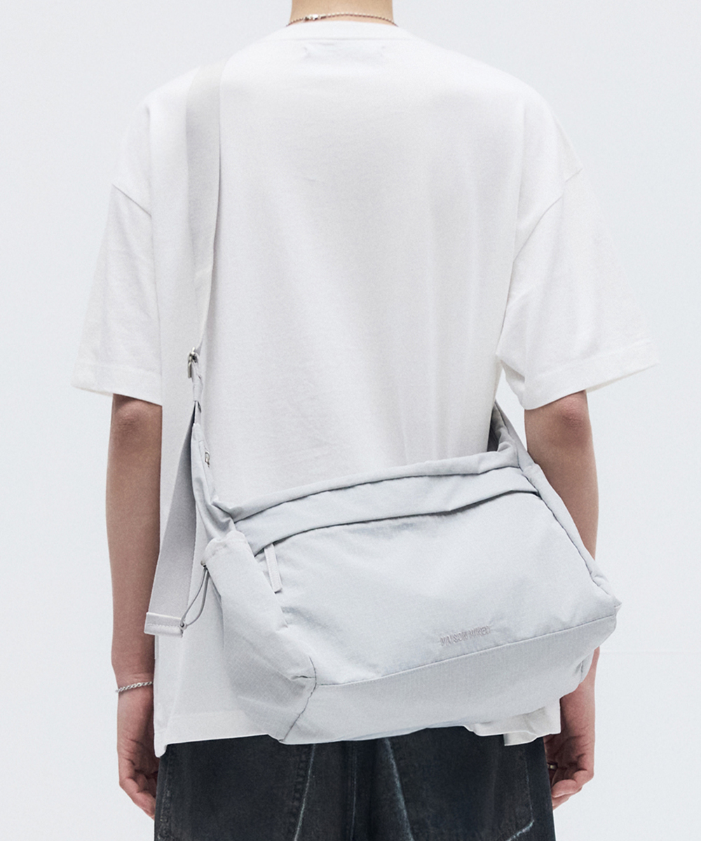 NYLON CROSS BAG LIGHT GRAY