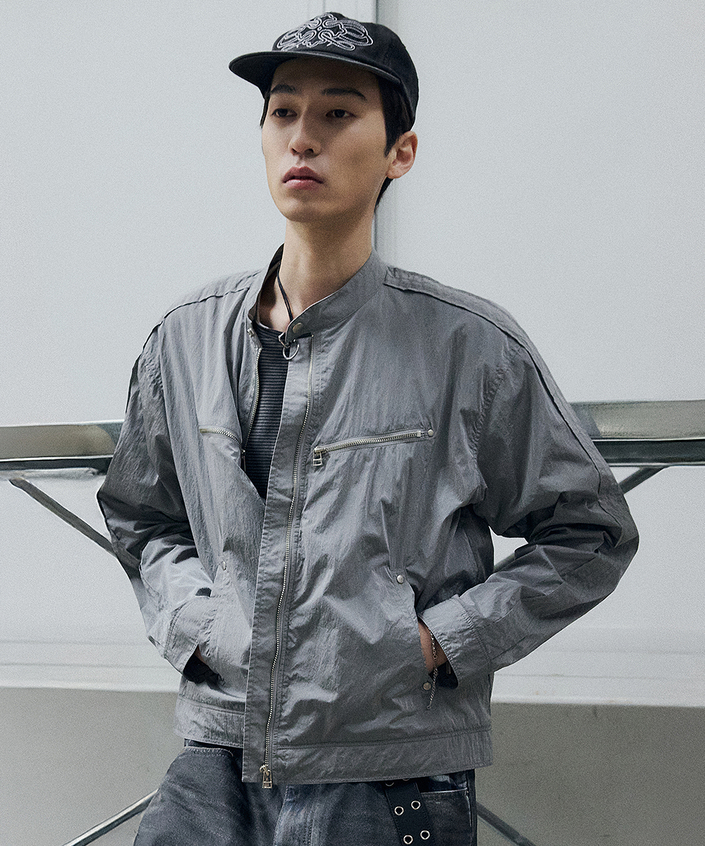 LIGHT-WEIGHT RIDER JACKET LIGHT GRAY
