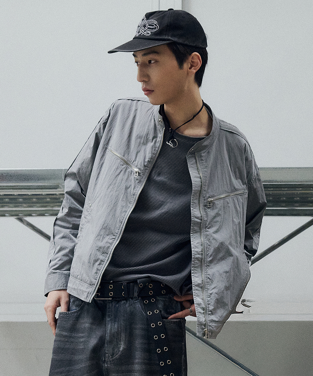 LIGHT-WEIGHT RIDER JACKET LIGHT GRAY