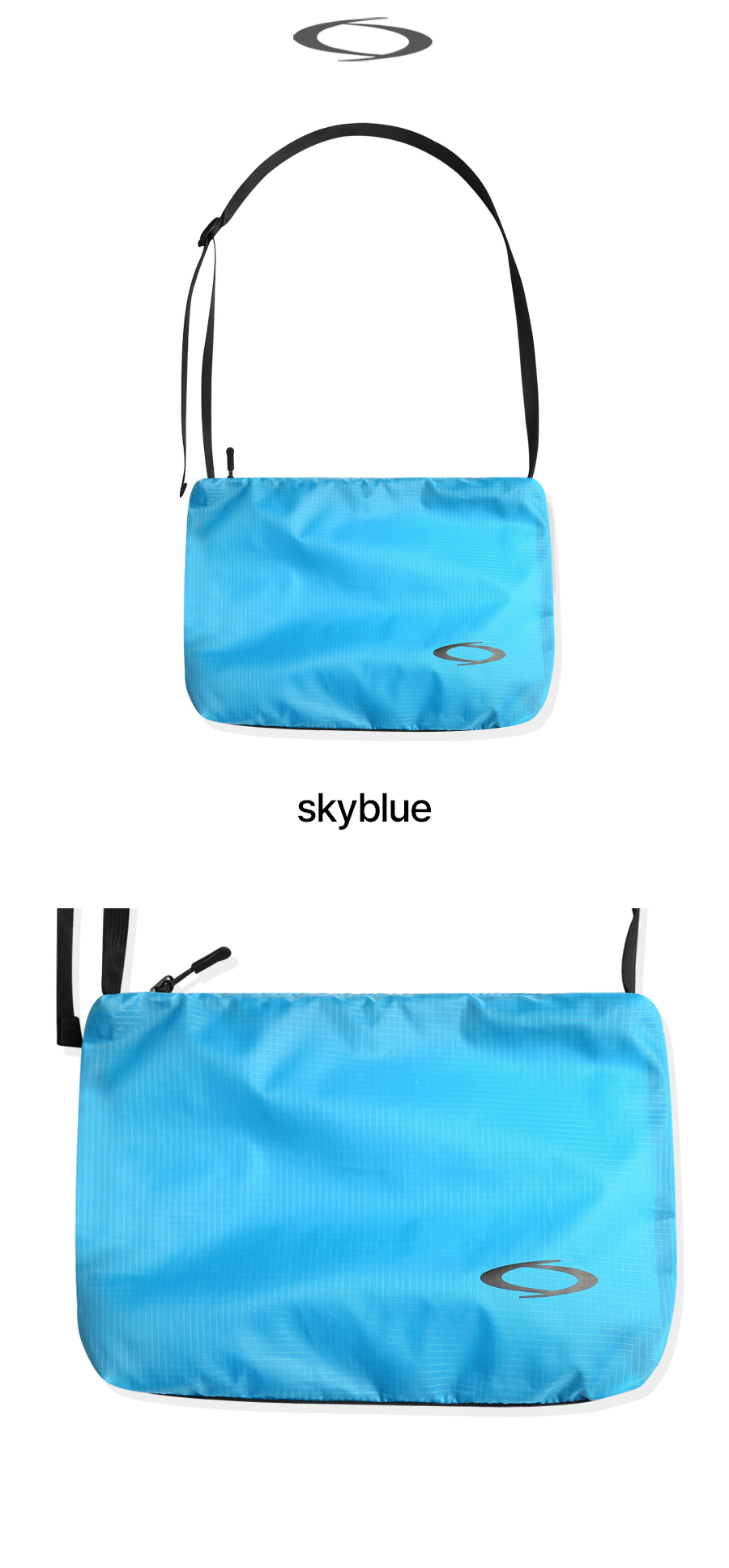 NYLON MINI CROSSBODY BAG - 9 COLORS BLACK