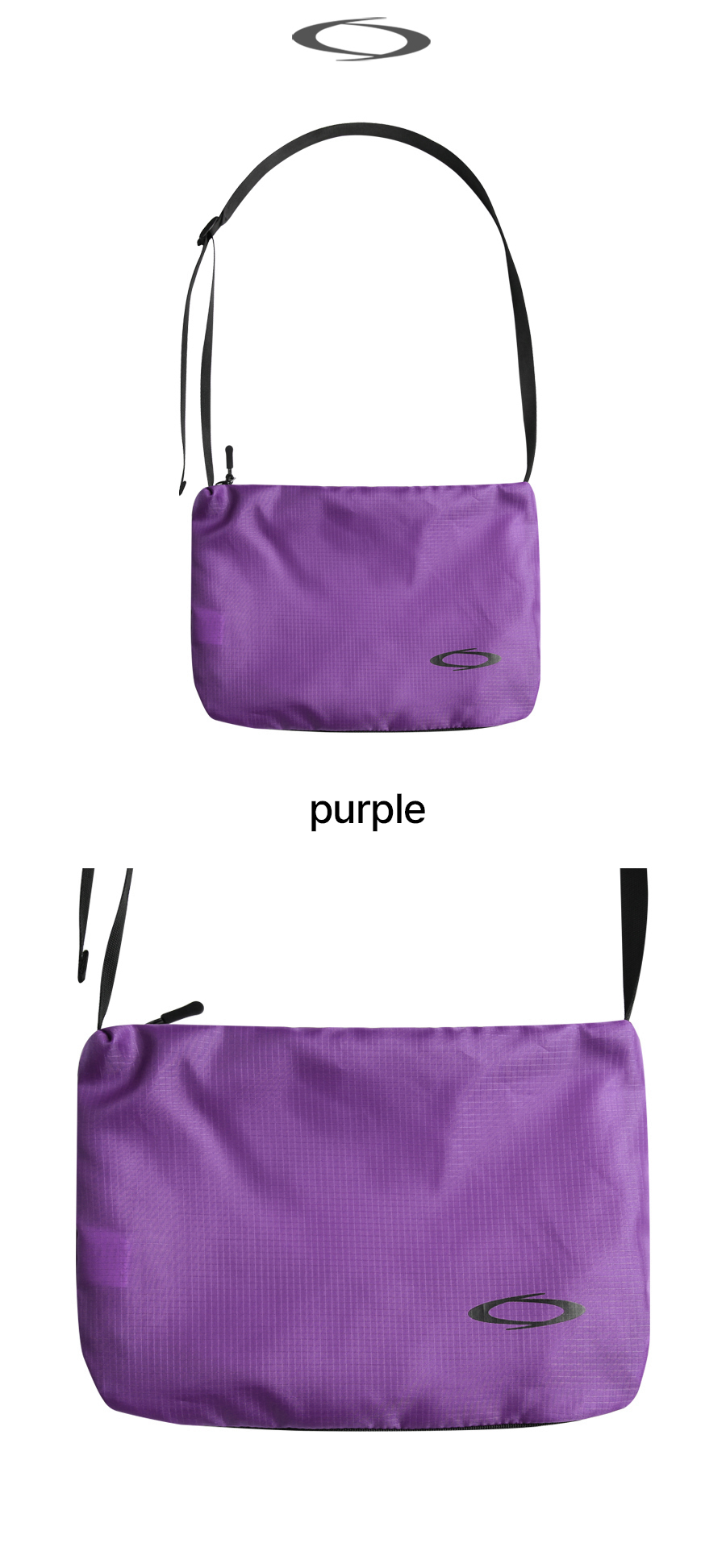 NYLON MINI CROSSBODY BAG - 9 COLORS BLACK