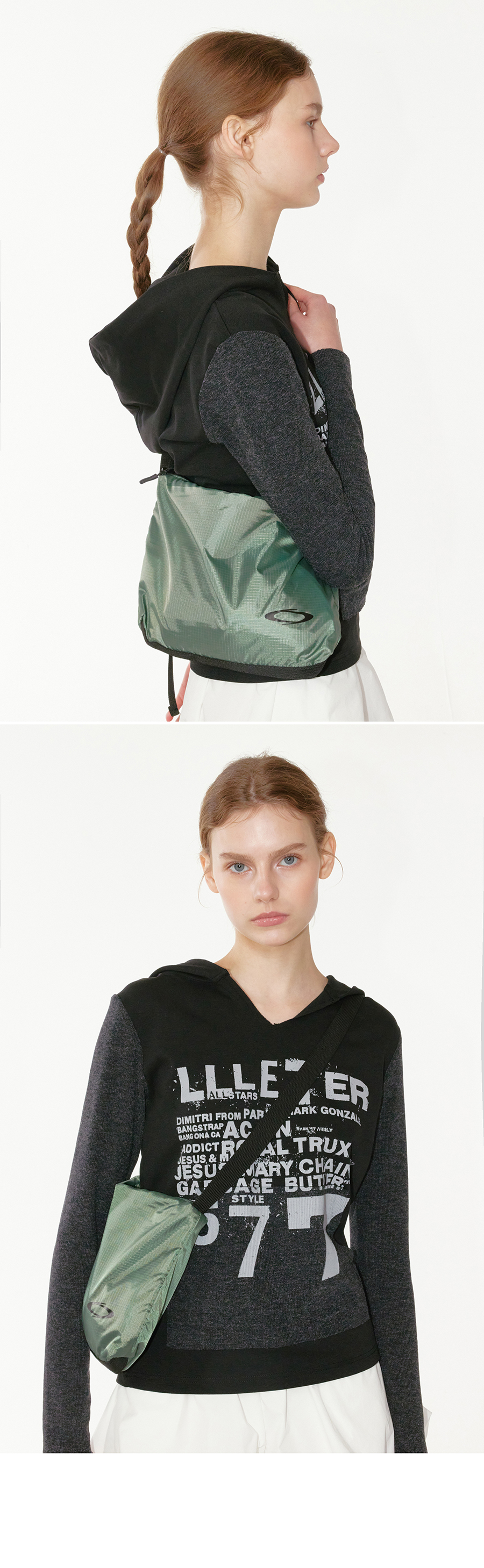 NYLON MINI CROSSBODY BAG - 9 COLORS BLACK