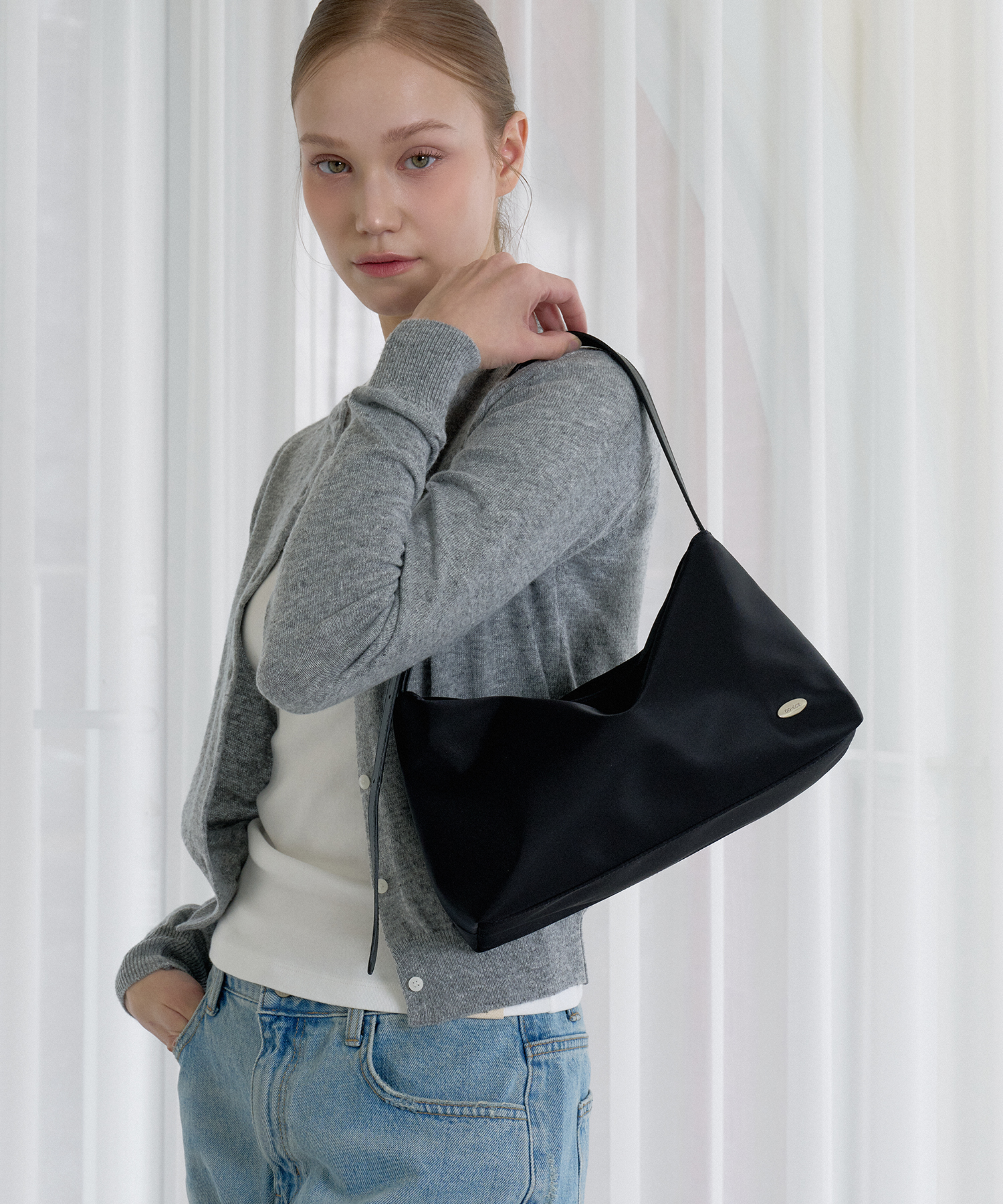 Сумка на плечо Evelyn из нейлона GN201K (Black)
