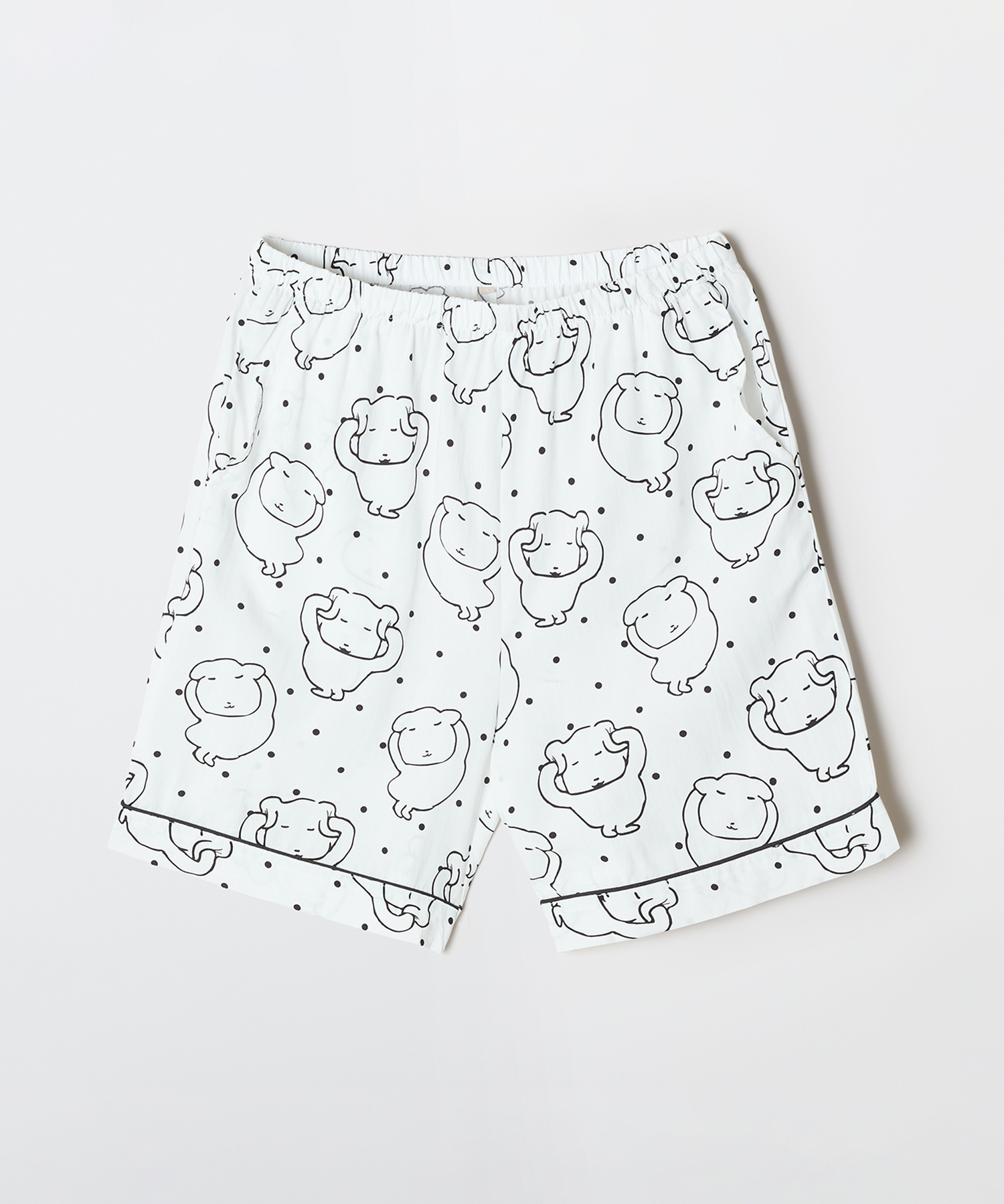 Пижама с коротким рукавом (WHITE)_SPPPG25U06