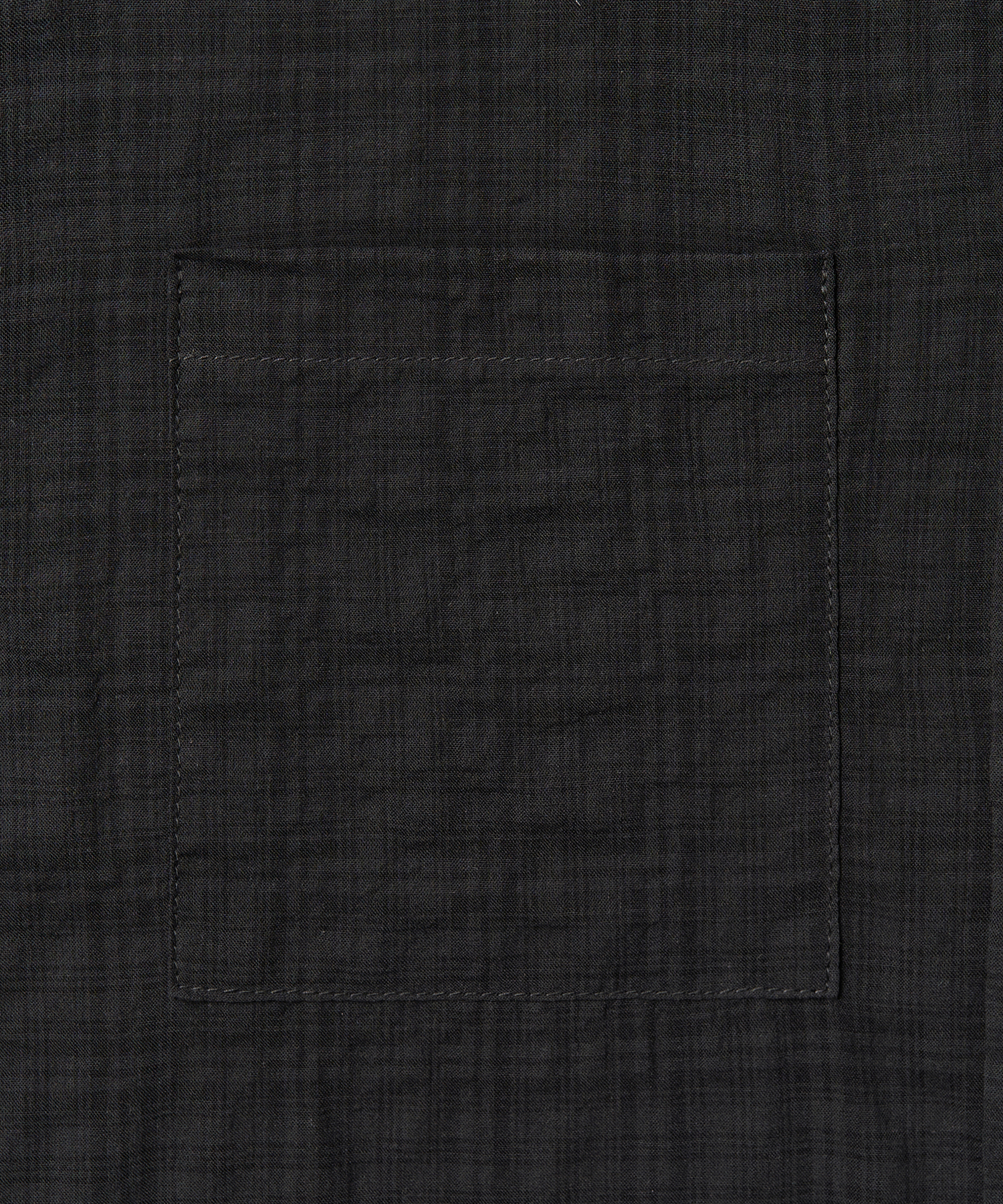 MUTED CHECK SEMI CROP SHIRT (BLACK)
