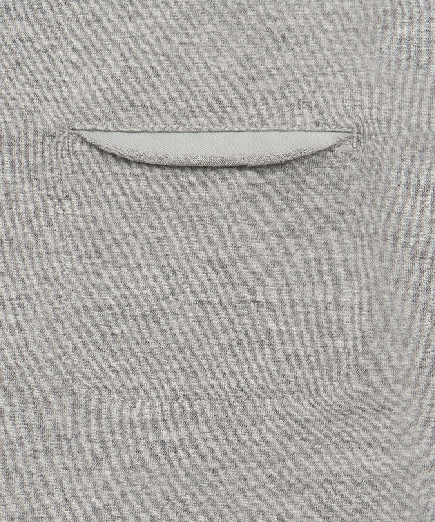 LAYERED POCKET CROP TEE (MELANGE GREY)