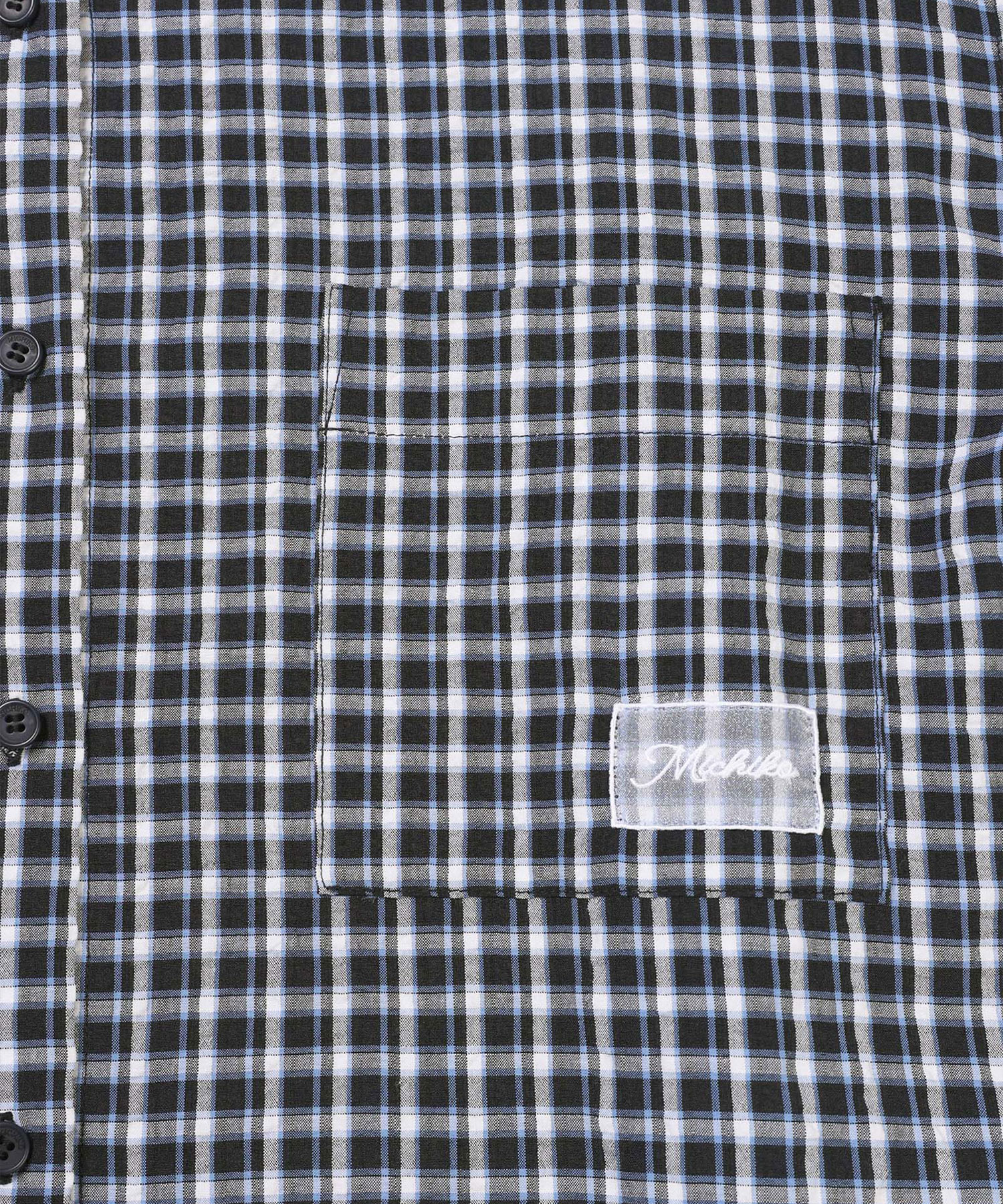 Light Oversized Check Shirts Blue / Black